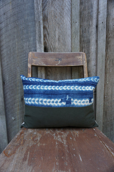 Kaitlyn - Vintage African Indigo Pillow