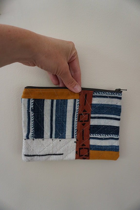 Zippered Patchwork Pouch - #11