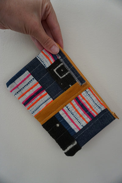 Zippered Patchwork Pouch - #5