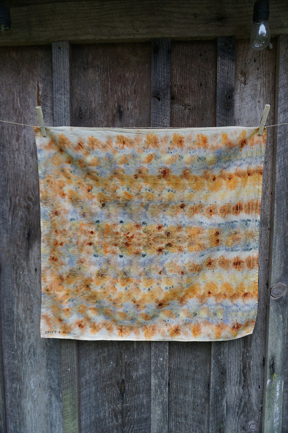 Naturally Dyed Organic Cotton Bandana - Multi