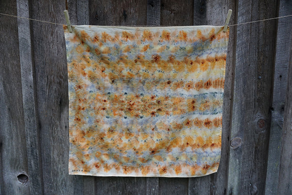 Naturally Dyed Organic Cotton Bandana - Multi