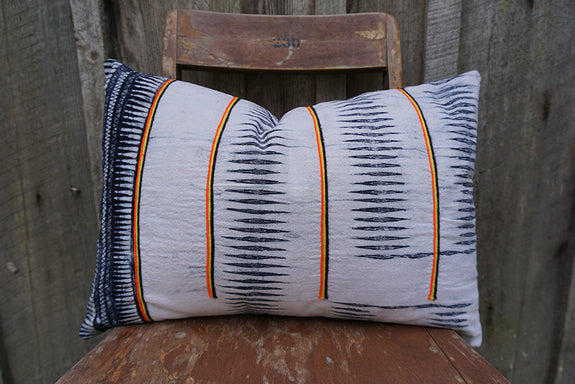 Elora - Indigo Hmong Textile Pillow