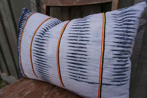 Elora - Indigo Hmong Textile Pillow