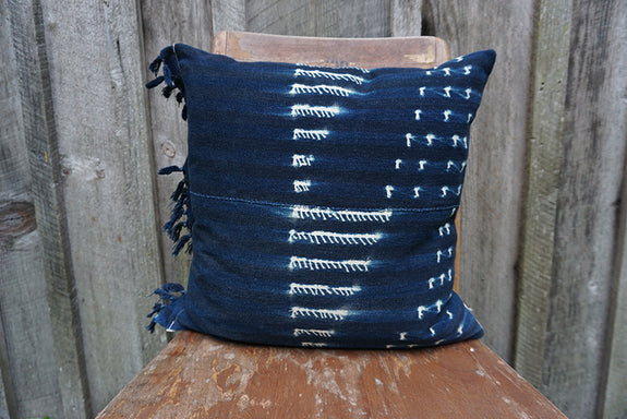 Haridra - Vintage African Indigo Pillow