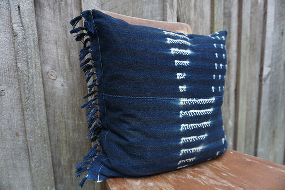 Haridra - Vintage African Indigo Pillow