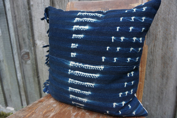 Haridra - Vintage African Indigo Pillow