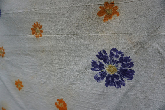 Naturally Dyed Tea Towel - Cosmos