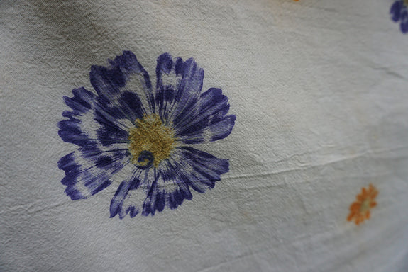 Naturally Dyed Tea Towel - Cosmos