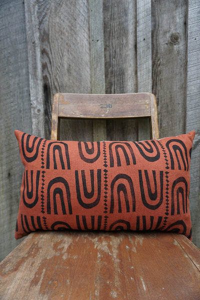 Maxine - Hand Printed Blockprint Linen Pillow